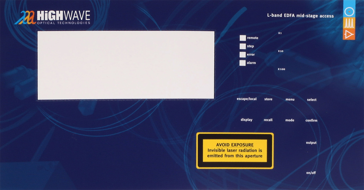 HighWave Optical Technologies - amplifier facing design